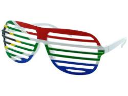 Alsino Südafrika Shutter Shades Fanbrille Flaggen Fahnen Brille viele Länder, Land:Südafrika von Alsino