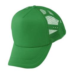 Alsino Trucker Mesh Cap Retro Basecap Käppi Cappy Mütze Unifarben - verstellbare Größe - Pull On Verschluss, Farbe wählen:grün von Alsino