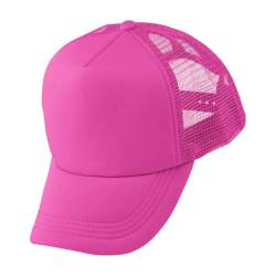 Alsino Trucker Mesh Cap Retro Basecap Käppi Cappy Mütze Unifarben - verstellbare Größe - Pull On Verschluss, Farbe wählen:pink von Alsino