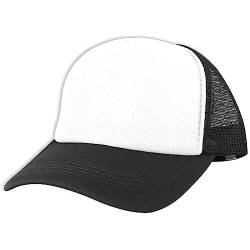 Alsino Trucker Mesh Cap Retro Basecap Käppi Cappy Mütze - verstellbare Größe - Pull On Verschluss, Farbe wählen:schwarz von Alsino