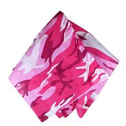 Alsino - Unisex Paisley Biker Schal ca. 54 x 54 cm Einheitsgröße für alle, Farbe wählen:pink Camouflage von Alsino