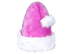 Alsino Weihnachtsmütze Santa Hat Erwachsene Nikolausmützen Weihnachtsmann Mützen kuschelweich mit Bommel, Plüsch Lila von Alsino