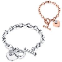 Alster Herz Armband Armband Damen Mädchen, mit Strassherz-Anhänger, J0317, ideal als Geschenk von Alster  Herz