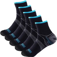 Alster Herz Kurzsocken 6 Paar Kompressionssocken Laufsocken Freizeitsocken Damen Herren A0518 atmungsaktiv & komfortabel von Alster  Herz