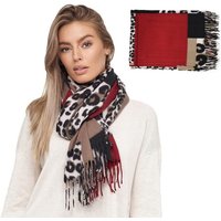 Alster Herz Modeschal Damen Schal Winter, weicher warmer Schal, Leopard Muster, A0506, XXL Schal von Alster  Herz