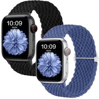 Alster Herz Smartwatch-Armband Apple Watch Armband, geflochten, verstellbare Länge, unisex, A0579, passend für iWatch 1-9 und Ultra/SE von Alster  Herz