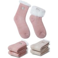 Alster Herz Thermosocken Damen Kuschelsocken Warme Haussocken, "Sweet", A0319 (2-Paar) Extra warm für kältere Tage von Alster  Herz