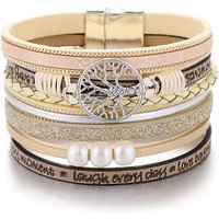 Alster Herz Wickelarmband Lebensbaum Armband für Damen, Wickelarmband mit Perlen, J0333, Armschmuck von Alster  Herz