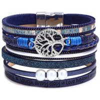 Alster Herz Wickelarmband Lebensbaum Armband für Damen, Wickelarmband mit Perlen, J0333, Armschmuck von Alster  Herz