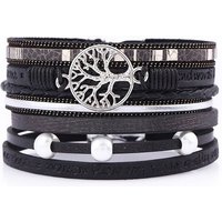 Alster Herz Wickelarmband Lebensbaum Armband für Damen, Wickelarmband mit Perlen, J0333, Armschmuck von Alster  Herz