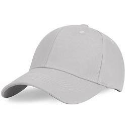 Altartar Baseball Cap Herren & Damen, Sonnenschutz Sonnenhut Junge und Mädchen Trucker Cap Baseballkappe Mütze Sport Cap Verstellbar Baseballmütze Grau von Altartar