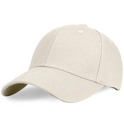 Altartar Baseball Cap für Herren und Damen, Unisex Kappe Trucker Cap Basecap Sommer Baseballhute Outdoor Verstellbar Erwachsenen Classic Sport Hüte Guard Mütze Beige von Altartar