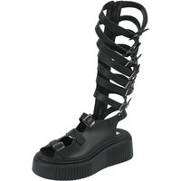 Altercore - Gothic Sandale - Britney Vegan - EU36 bis EU41 - für Damen - Größe EU36 - schwarz von Altercore