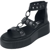 Altercore - Gothic Sandale - Piper Vegan - EU36 bis EU41 - für Damen - Größe EU37 - schwarz von Altercore