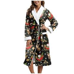 Alueeu Bademantel Damen Frottee Große Größen Lang Kurz Mit Kapuze Ohne Saunamantel Hausmantel Frotteemantel Negligee Bathrobe Morgenrock Kimono Pyjama Morgenmantel Nachtwäsche Bademäntel Bathrobe von Alueeu