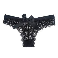 Alueeu Damen Panty für Sex mit Spitze Hipster Erotisch Unterwäsche Verführerisches Lace Unterhose Frauen Schlüpfer Spitzen-Blume Hollow Out Slips Atmungsaktiv Erotic Lingerie Spitzen String Tanga von Alueeu