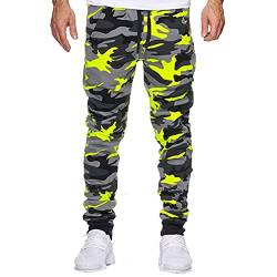 Alueeu Jogginganzug Herren Cargo Sporthose Trainingshose Biker Hose Hose Bundeswehr Hose Army Hosen Jogginghose Schwarz Baggy Cargo Pants 2022 von Alueeu