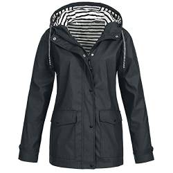 Alueeu Softshelljacke Damen Wasserdicht Softshelljacke Wasserdicht Atmungsaktiv Outdoorjacke Übergangsjacke Sommer Funktionsjacke Regenmantel Windbreaker Leicht Fahrrad Mit Kapuze Große Größen 2022 von Alueeu