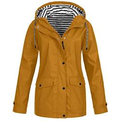 Alueeu Softshelljacke Damen Wasserdicht Softshelljacke Wasserdicht Atmungsaktiv Outdoorjacke Übergangsjacke Sommer Funktionsjacke Regenmantel Windbreaker Leicht Fahrrad Mit Kapuze Große Größen 2022 von Alueeu