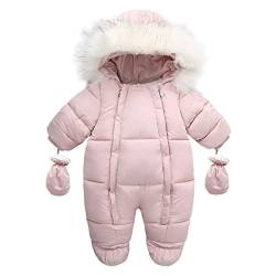 Baby Jacke Mädchen 0-6 Monate 56 Jungen Winter Junge 50 Schneeanzug Spielanzug Jumpsuit Outfit Babykleidung Mantel Parka Kapuzenjacke Daunenmantel Babyparka Daunenjacke Übergangsjacke Babyoverall von Alueeu