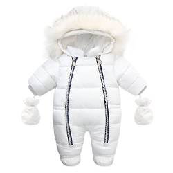 Baby Schneeanzug 80 0-6 monate 0-3 86 74 56 Mädchen Jungen Parka Strampler Jumpsuit Overall Babykleidung Jacke Mantel Kapuzenjacke Babyoverall Babyparka Winterjacke Daunenmantel Daunenjacke Spielanzug von Alueeu