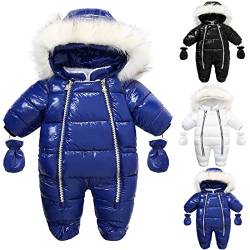 Baby Schneeanzug 80 0-6 monate 0-3 86 74 56 Mädchen Jungen Parka Strampler Jumpsuit Overall Babykleidung Jacke Mantel Kapuzenjacke Babyoverall Babyparka Winterjacke Daunenmantel Daunenjacke Spielanzug von Alueeu