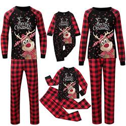 Black Friday Angebote 2022: Pyjama Weihnachten Kinder 146 Partner 2 Set Hosen Mann Und Frau Kurz Couple Cotton Pärchen 2Er Paare Paar Kariert Weihnachts Pyjama Couple Partner Weihnachtspyjama Kurz von Alueeu