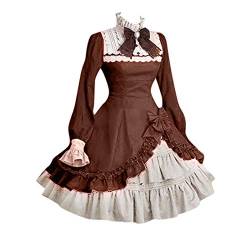 Damen Altmodische Kleider Ballkleider Karneval Kleider Gothic Kleid Vintage Kleidung Große Größen Mittelalter Gothic Kleid Partykleid Festlich Cosplay Historisches Renaissance Vintage Kleider Kleidung von Alueeu