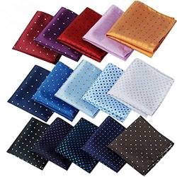 Alumuk Einstecktuch einfarbig - Tuch aus Polyester - Kavalierstuch Pochette Stecktuch - Taschentuch (15 kleine Punkte) von Alumuk