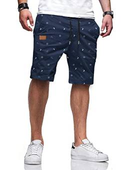 AlvaQ Kurze Hosen Herren Shorts Herren Baumwolle Freizeithose Sommer Chino Shorts Herren Mit Taschen Schwarz Blau von AlvaQ