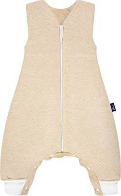 Alvi Sleep-Overall Baby Schlafsack mit Füßen Special Fabric Babyschlafsack Kinderschlafsack aus Baumwolle (100 cm, Quilt Nature) von Alvi