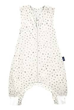 Alvi Sleep-Overall Light Baby Schlafsack mit Füßen Special Fabric Sommerschlafsack Kinderschlafsack aus Baumwolle (100 cm, Aqua Dot) von Alvi