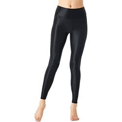 Alvivi Damen Strumpfhosen Glanz Leggings Tight Hose Elastische Lange Hose Sporthose Yoga Tanzhose Schwarz XL von Alvivi