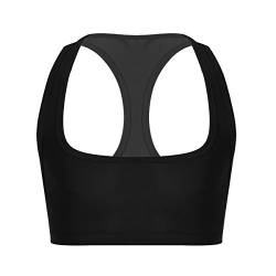 Alvivi Herren Sport Bra Erotik-Dessous-Top Männer Sissy BH Reizwäsche Unterwäsche Pink Schwarz Cosplay Partykleidung Clubwear Schwarz L von Alvivi