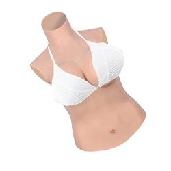 Alymor Silikon Brüste B-G Cup Halbkörper Künstliche Brüste Realistisch Brustformen für Mastektomie Prothese Cosplay Drag Queen C Cup, Color.2: Nude von Alymor
