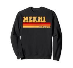 MEKHI Name Personalisierte Idee Herren Retro Vintage MEKHI Sweatshirt von AmaStyle Co.