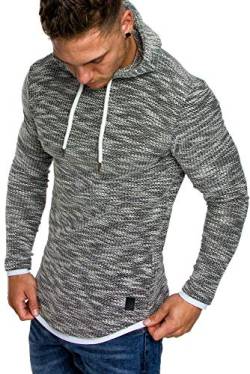 Amaci&Sons Herren 2in1 Kapuzenpullover Hoodie Sweater Pullover Sweatshirt 4013 Schwarz XL von Amaci&Sons