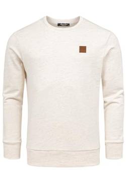 Amaci&Sons Herren Basic College Sweatjacke Pullover Hoodie Sweatshirt 4070 Beige 3XL von Amaci&Sons