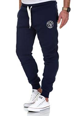 Amaci&Sons Herren Jogginghose Sporthose Sweatpants Jogger Trainingshose 20002 Navyblau M von Amaci&Sons