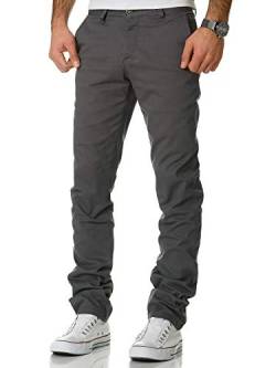 Amaci&Sons Herren Regular Slim Strech Chino Hose Fit 7009-10 Dunkelgrau W29/L30 von Amaci&Sons