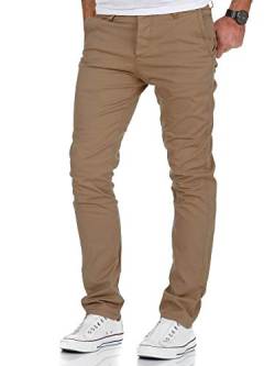 Amaci&Sons Herren Slim Fit Stretch Chino Hose Jeans 7010-09 Beige W29/L30 von Amaci&Sons