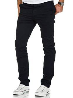 Amaci&Sons Herren Slim Fit Stretch Chino Hose Jeans 7010-09 Navyblau W32/L32 von Amaci&Sons