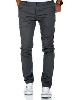 Amaci&Sons Herren Slim Fit Stretch Chino Hose Jeans 7100 Anthrazit W30/L30 von Amaci&Sons