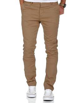 Amaci&Sons Herren Slim Fit Stretch Chino Hose Jeans 7100 Beige W30/L32 von Amaci&Sons