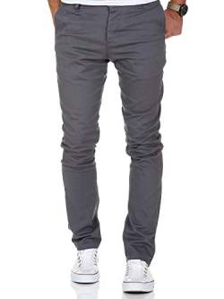 Amaci&Sons Herren Slim Fit Stretch Chino Hose Jeans 7100 Dunkelgrau W29/L30 von Amaci&Sons