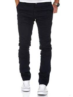 Amaci&Sons Herren Slim Fit Stretch Chino Hose Jeans 7100 Navyblau W29/L30 von Amaci&Sons