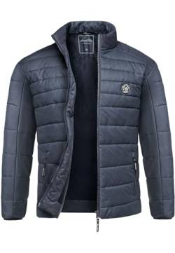 Amaci&Sons Herren Steppjacke Outdoor Basic Patch Jacke 9103 Navyblau XL von Amaci&Sons