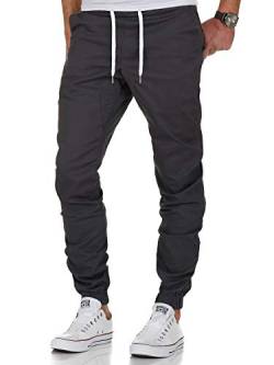 Amaci&Sons Herren Stretch Jogger Basic Chino Jeans Hose Cargo 7002 Anthrazit W29 von Amaci&Sons