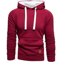 Amaci&Sons Kapuzenpullover LANSING Kapuzenpullover Herren Basic Kontrast Sweatjacke Pullover Hoodie Sweatshirt von Amaci&Sons