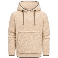 Amaci&Sons Kapuzenpullover SUNNYVALE Kapuzenpullover Teddyfell Herren Teddy Sweatjacke Plüsch Hoodie Pullover Sweatshirt von Amaci&Sons